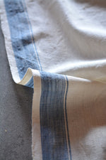 Khadi Lungi - Indigo Border