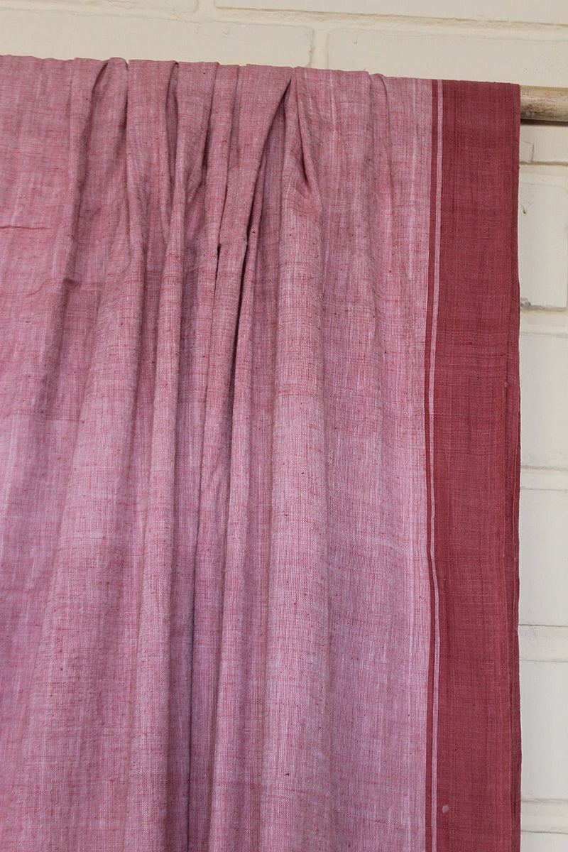 Khadi Saree -Salmon Run